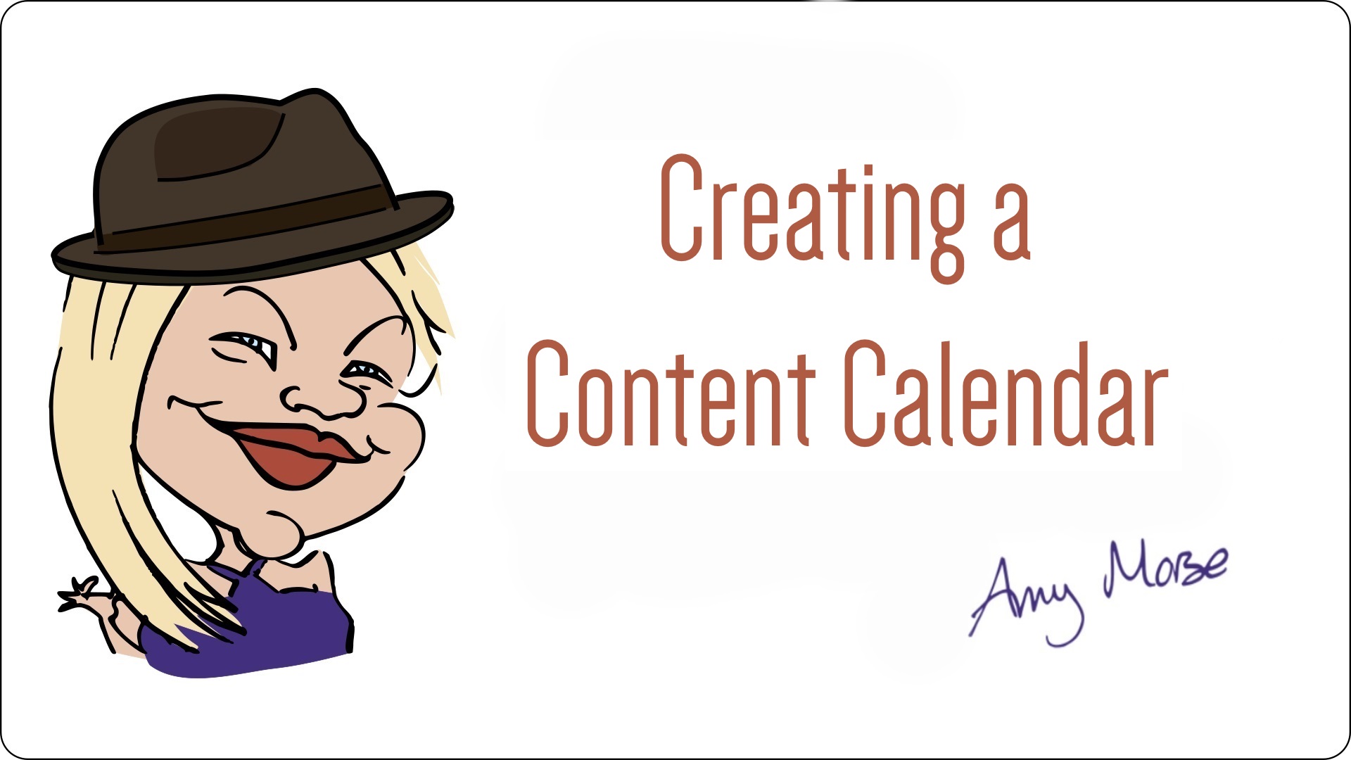 Create a content calendar free workshop