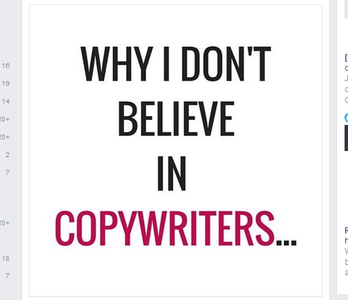 Why I don't believe in copywriters