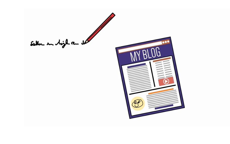 Content marketing. Write a blog