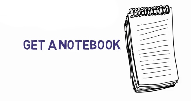 get a notebook. My stationery habit