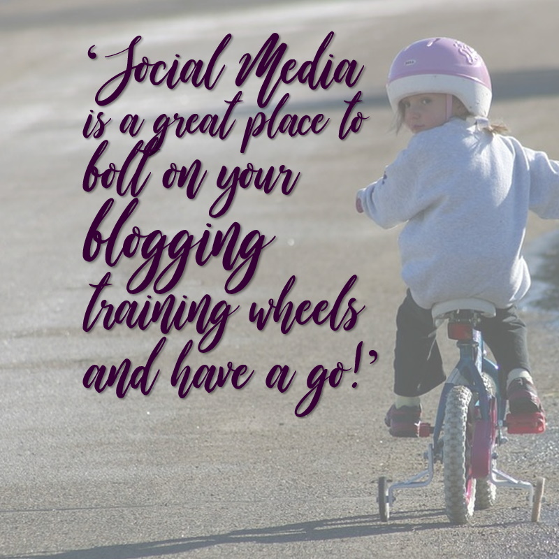 Blogging training wheels