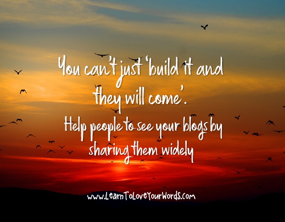 You can't just build it and they will come. Help people to see your blogs by sharing them widely.