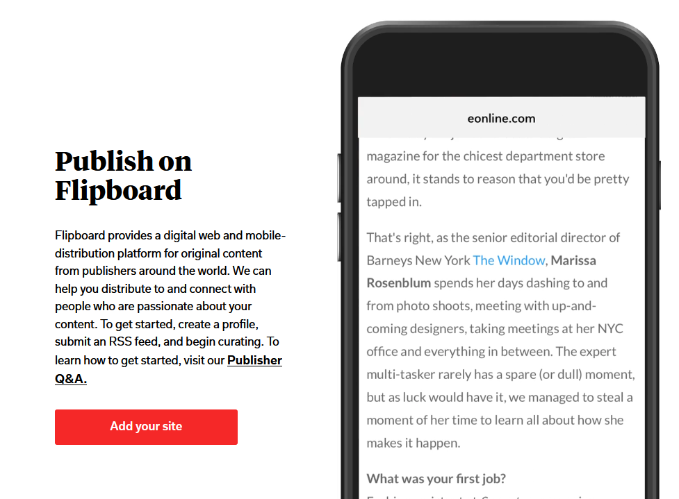 publish on Flipboard
