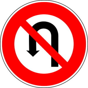 no U turns