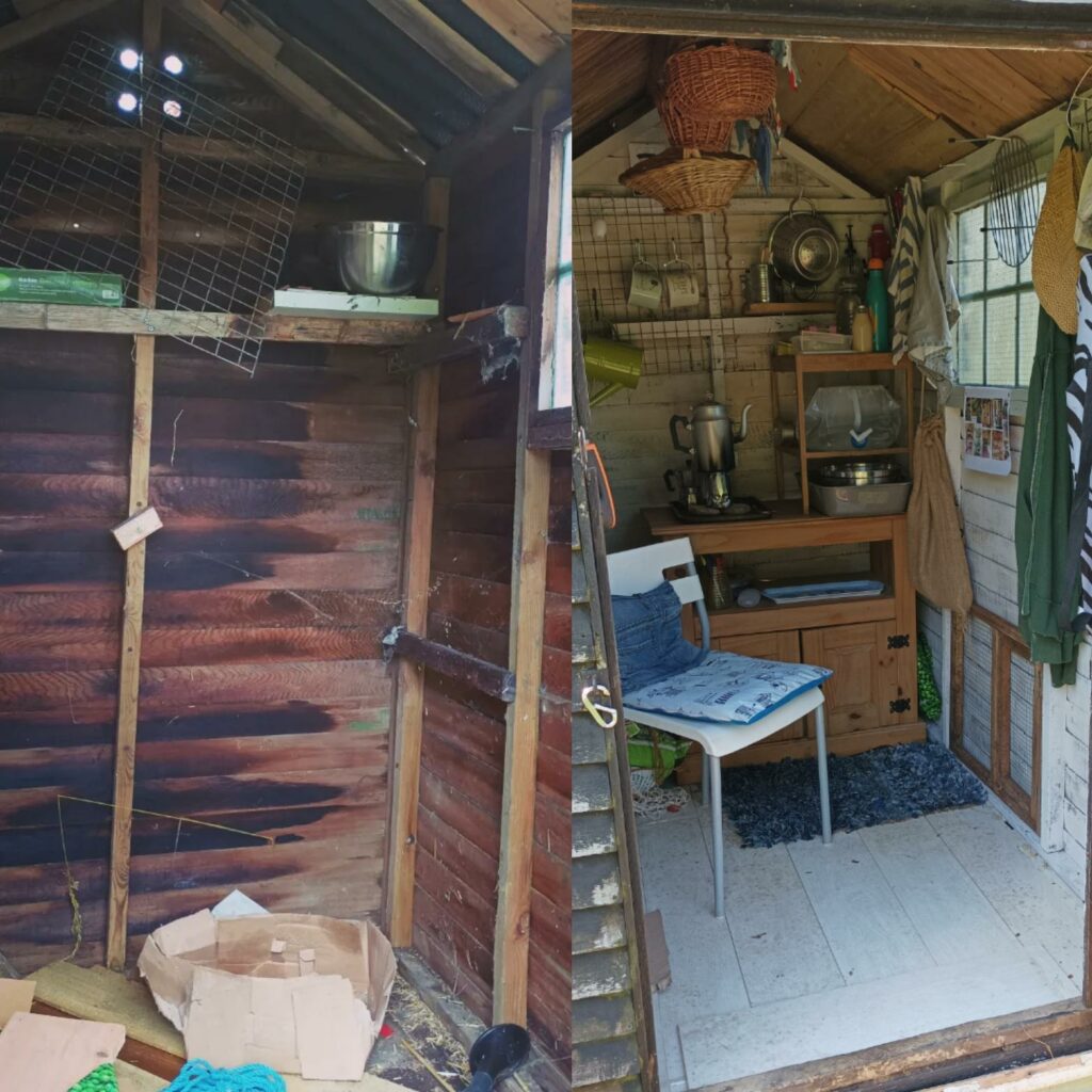 The potting shed, Before and After

