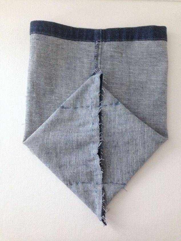 Pattern to make a bag with a jeans leg